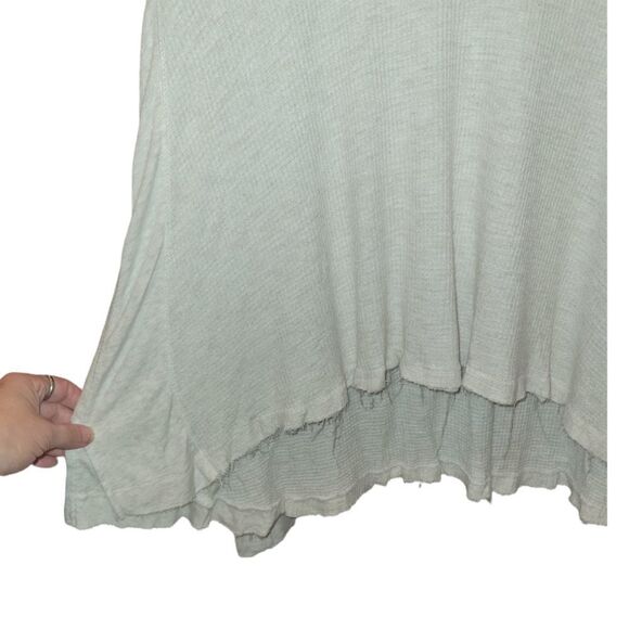 Free People Malibu Thermal Long Sleeve Tee in Ivory/Oatmeal S - Picture 8 of 11